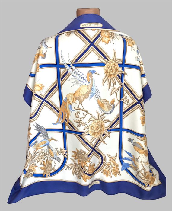 HERMES PARIS CARAIBES люксовый шелковый платок оригинал