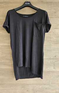 Asymetryczny długi tshirt bluzka nietoperz Mohito  38