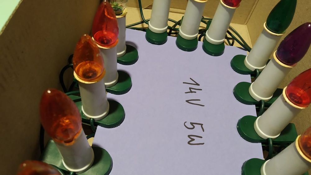 Lampki choinkowe z PRL-u retro 14