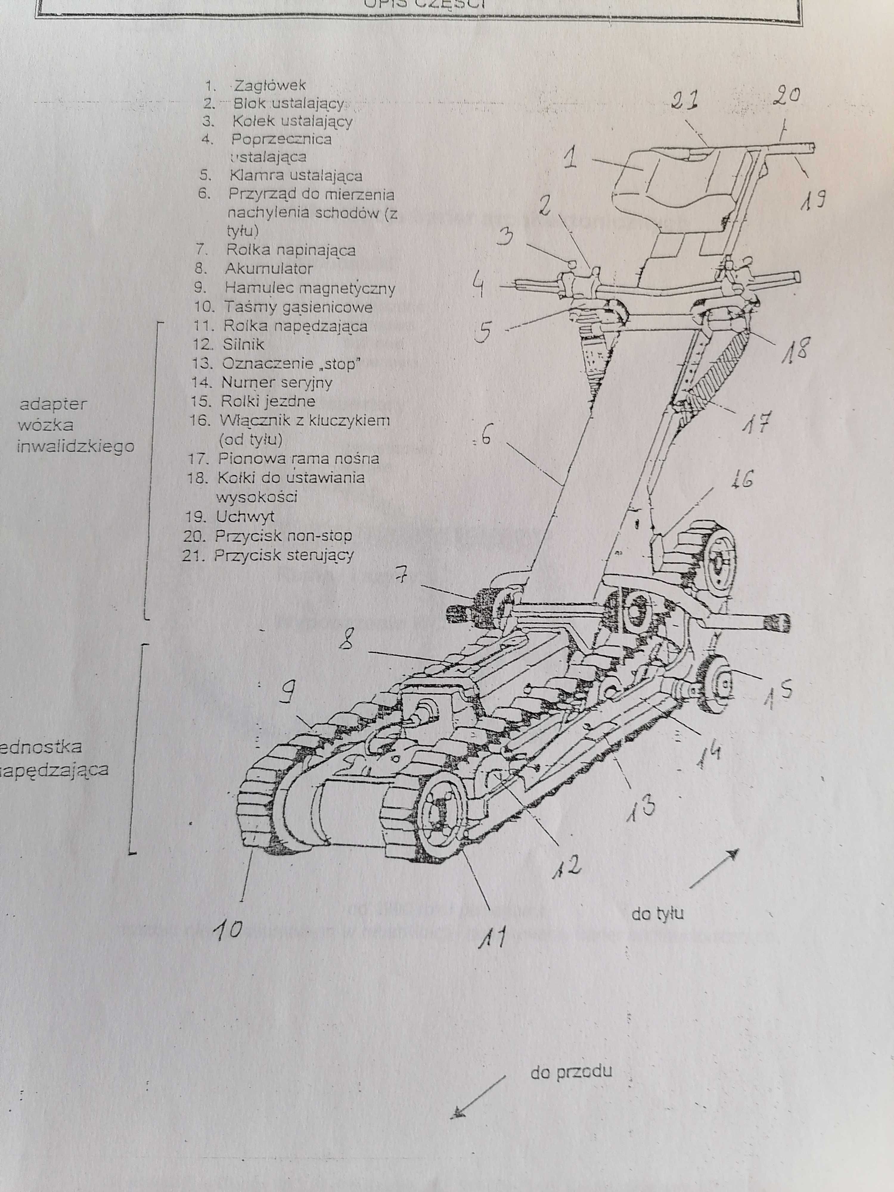 Schodołaz gąsiennicowy Treppenkuli Tk 100