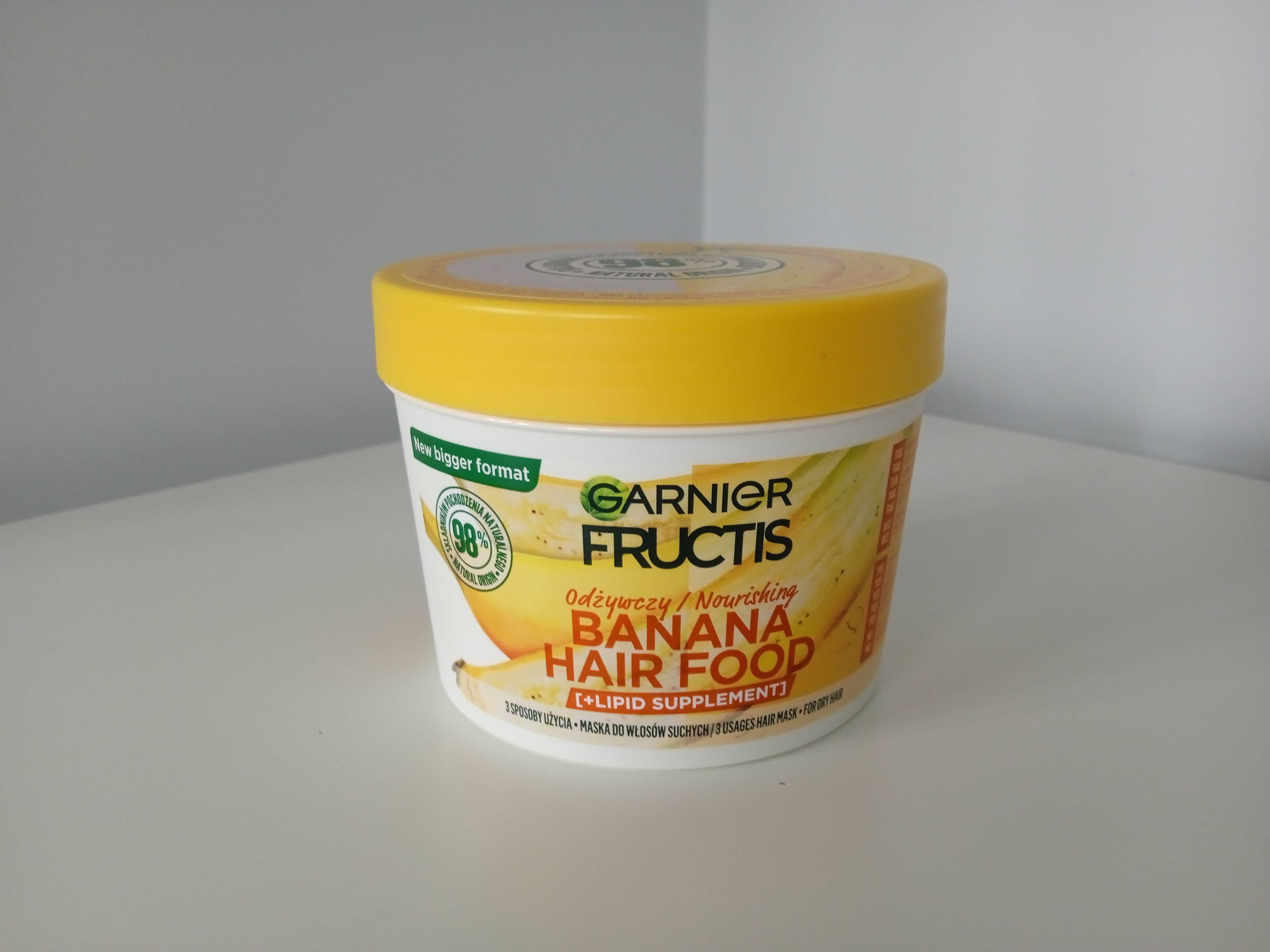 Garnier Fructis Hair Food Banana Odżywcza Maska Do Włosów Suchych