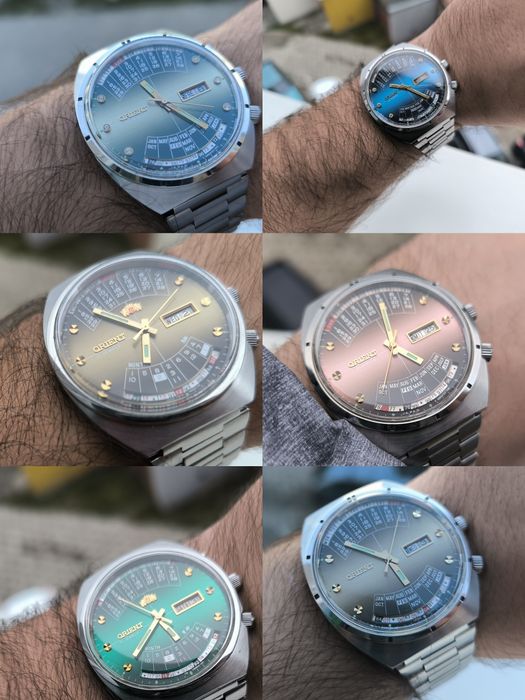 STAN NOWY zegarek orient zieleń cesarski patelnia królewski multi year