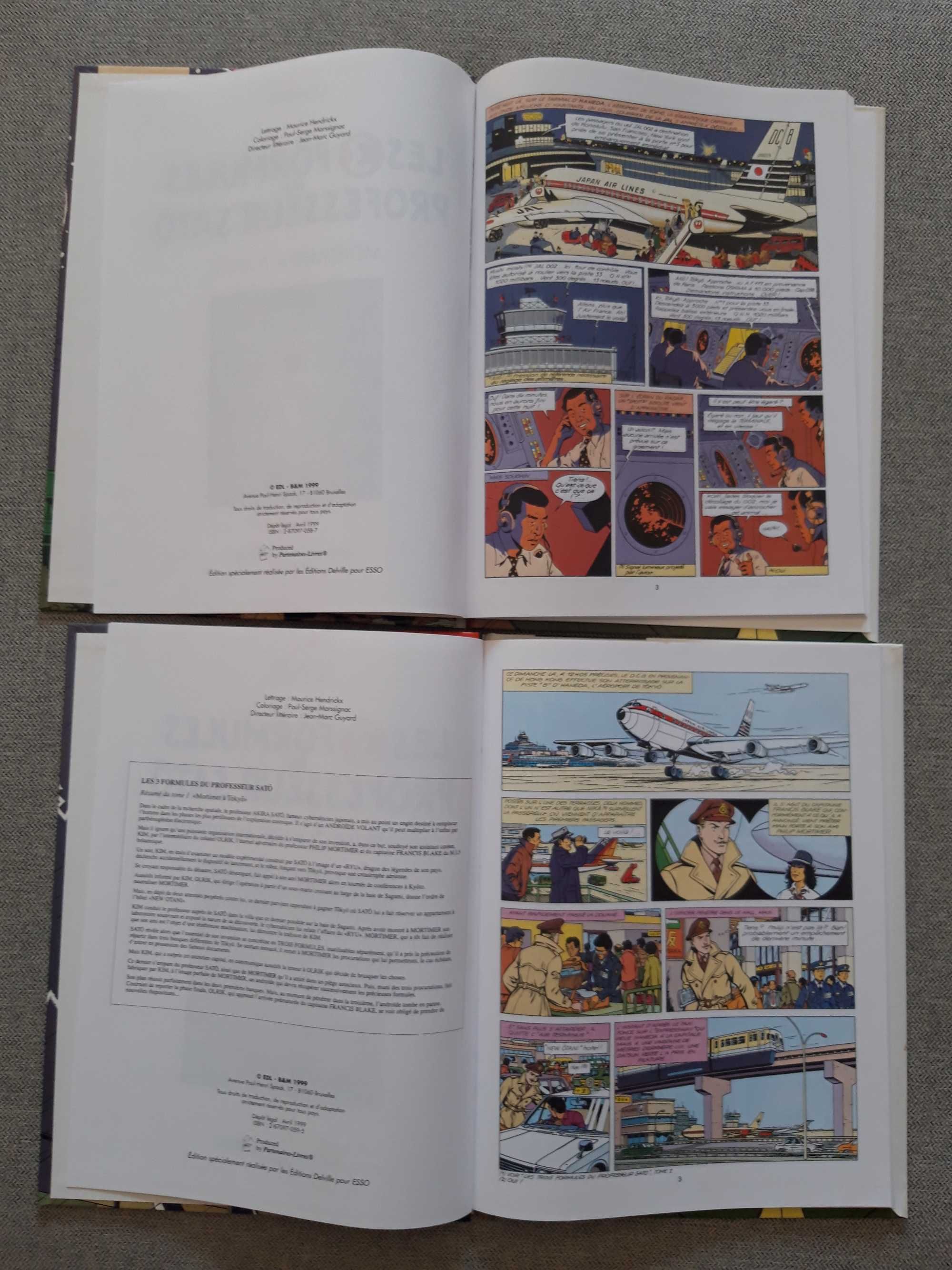 Conjunto BD Blake e Mortimer "Les 3 formules du professeur Sato"
