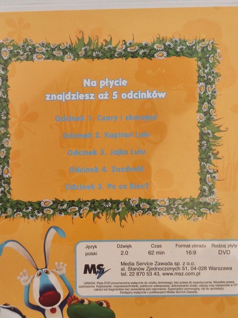 Lulu i inne zwierzaki 1-5 Czary i skorupa i inne odcinki - płyta DVD