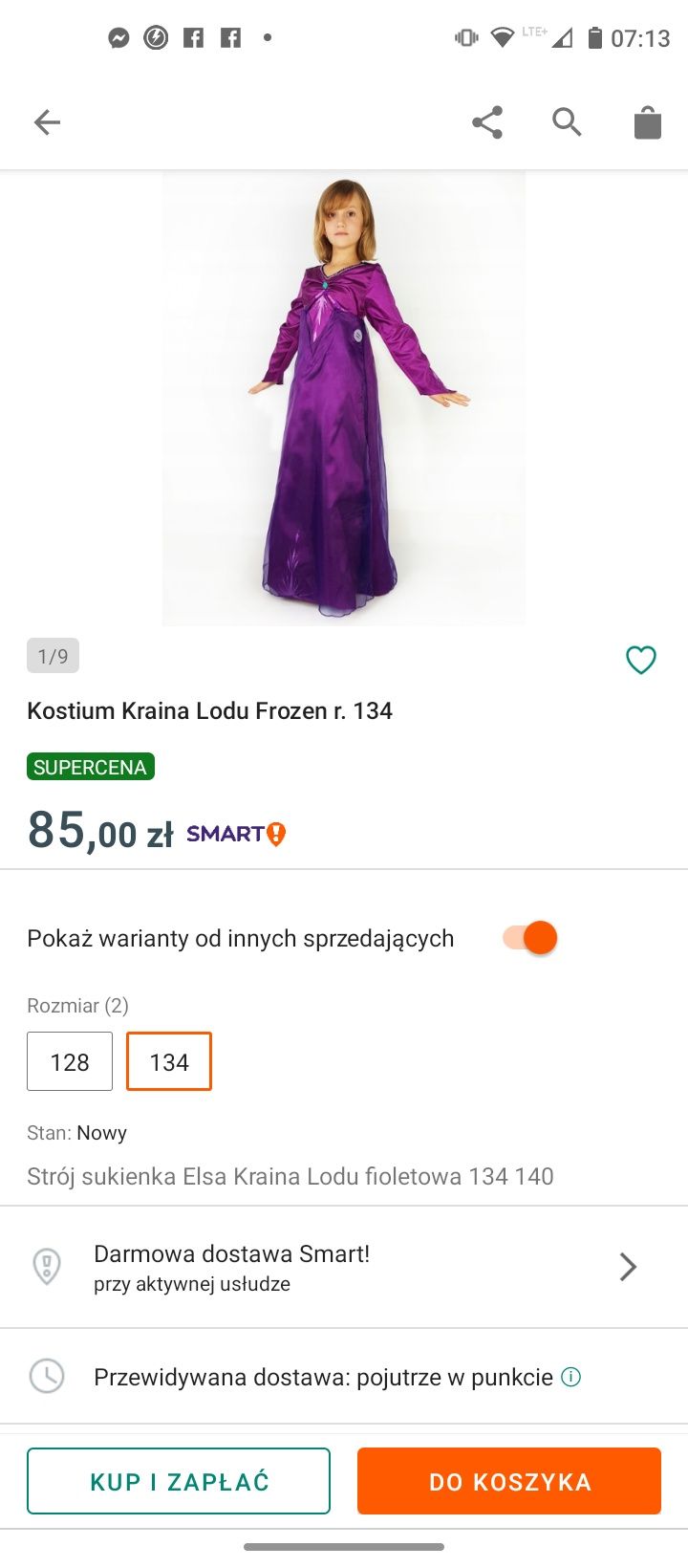 Kostium Strój z Światełkami i. pozytywka - Sukienka Led wizytowa karna