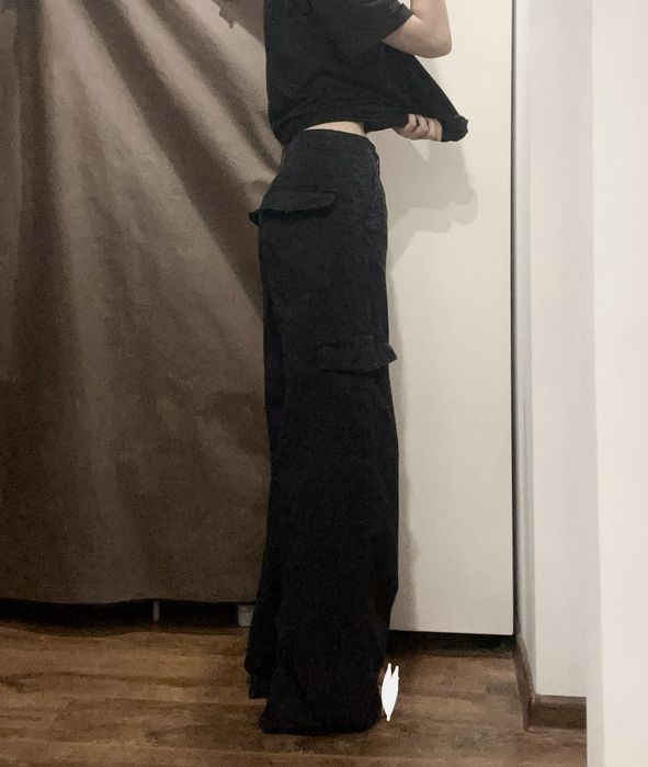 Штани джинси cropp y2k cargo sk8 карго