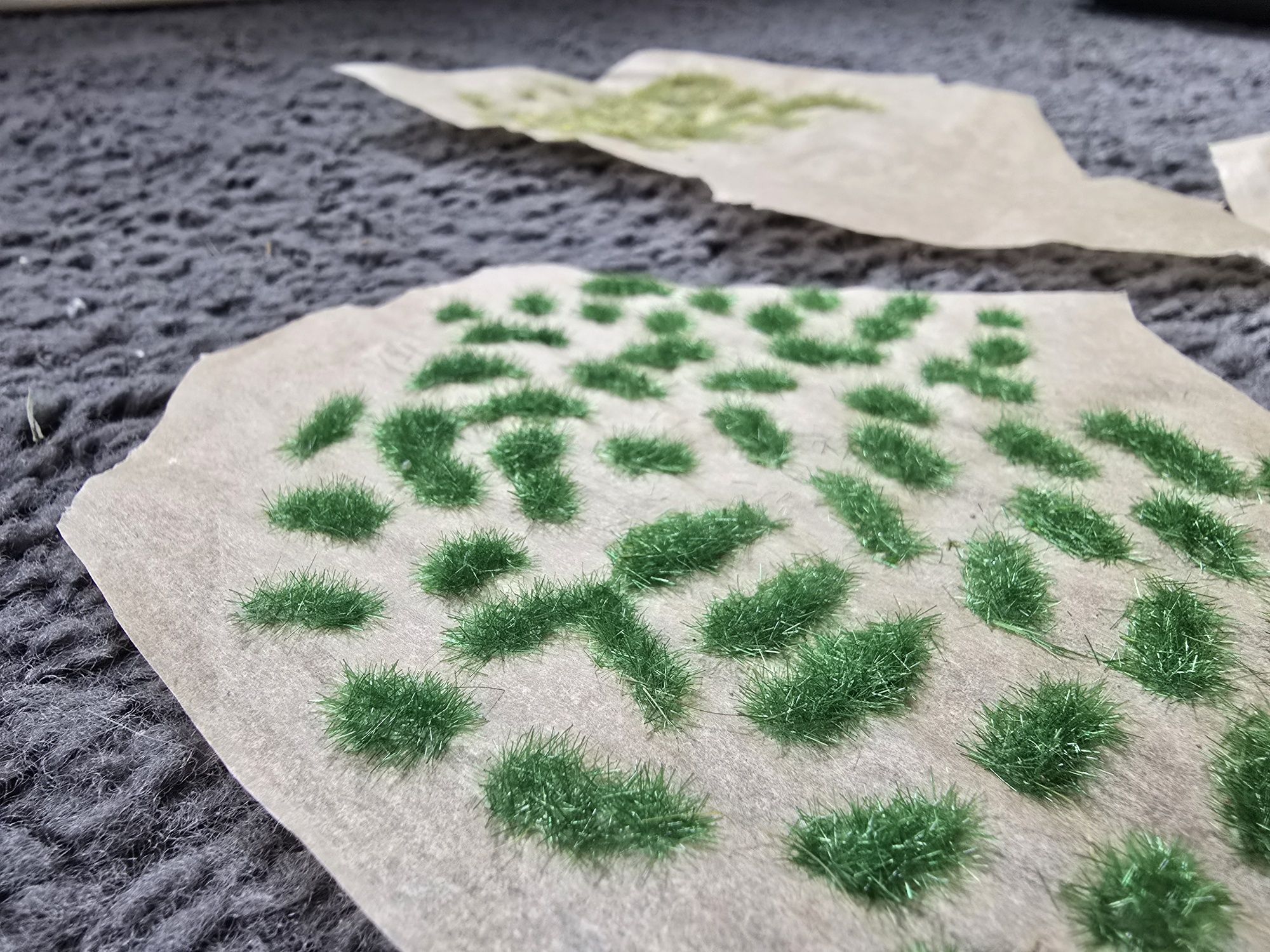 Krzaczki i trawa na makiete H0 / 1:87 /TT diorama