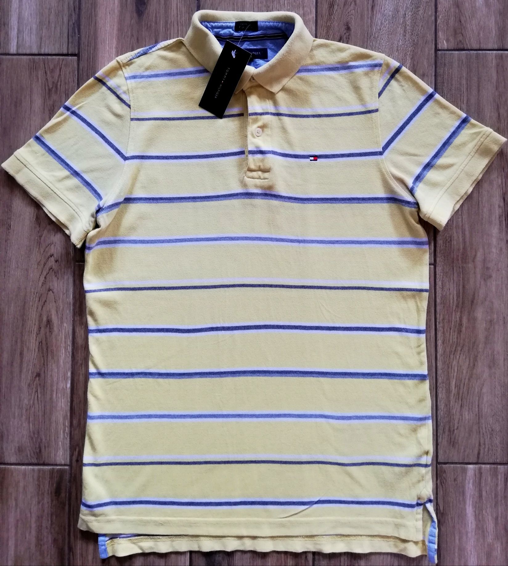 Tommy Hilfiger oryginalny męski t-shirt polo koszulka