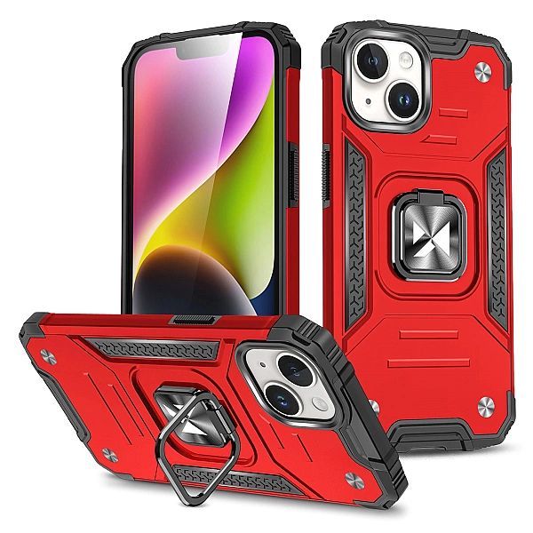 Pancerne etui z uchwytem na palec do iPhone 15 Plus Wozinsky Ring Armo