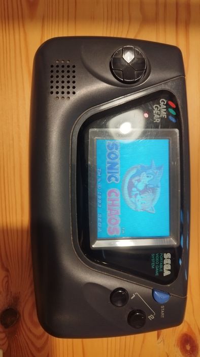 Sega game gear + Sonic chaos + vidro suplente