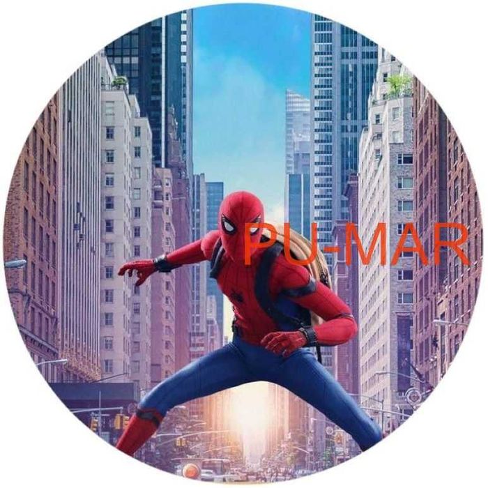 Opłatek na tort Urodziny Spider-Man