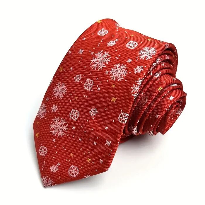 Czerwony Krawat w gwiazdki Na Święta