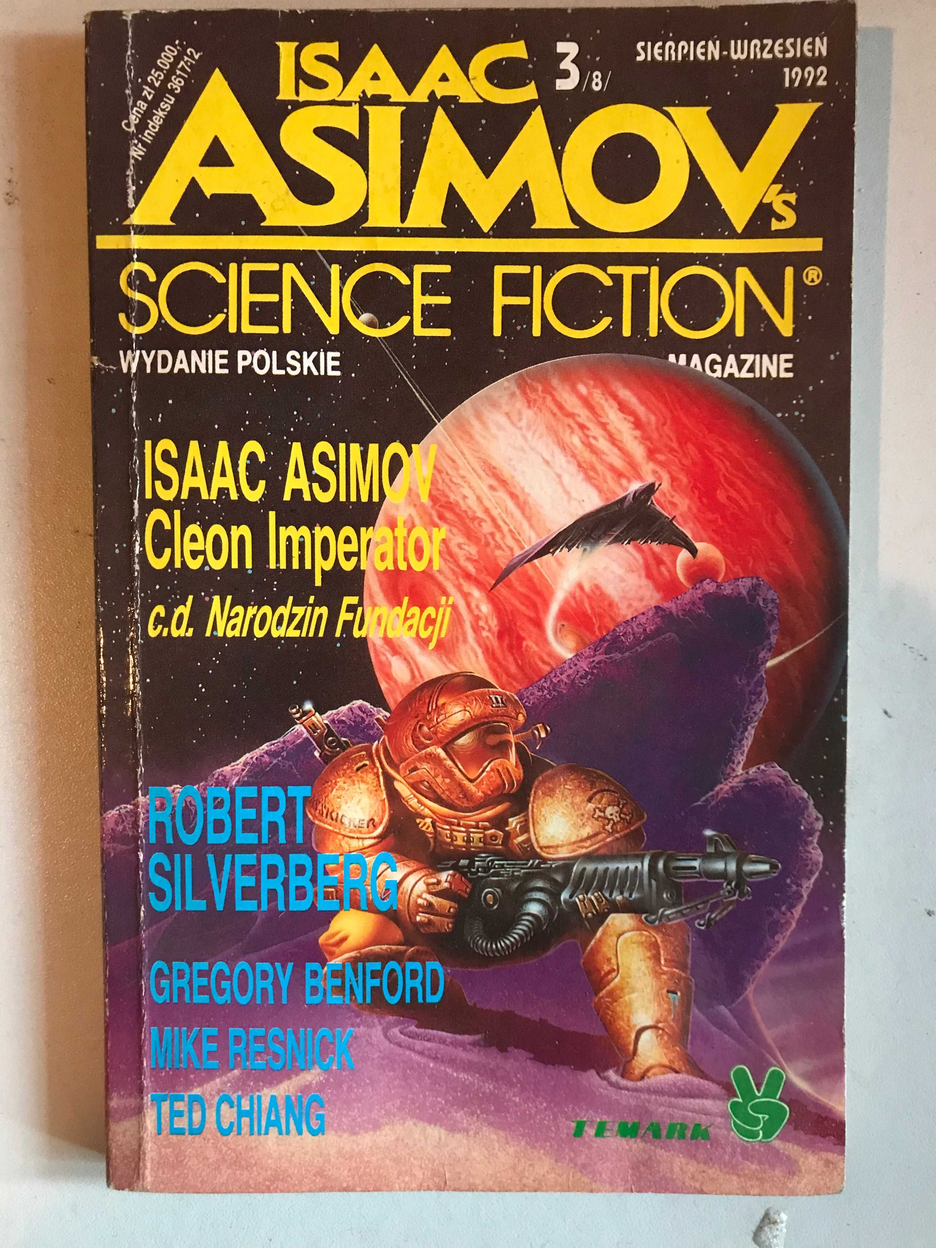 Czasopismo Isaak Asimov's science fiction wydanie polskie sierp. 1992