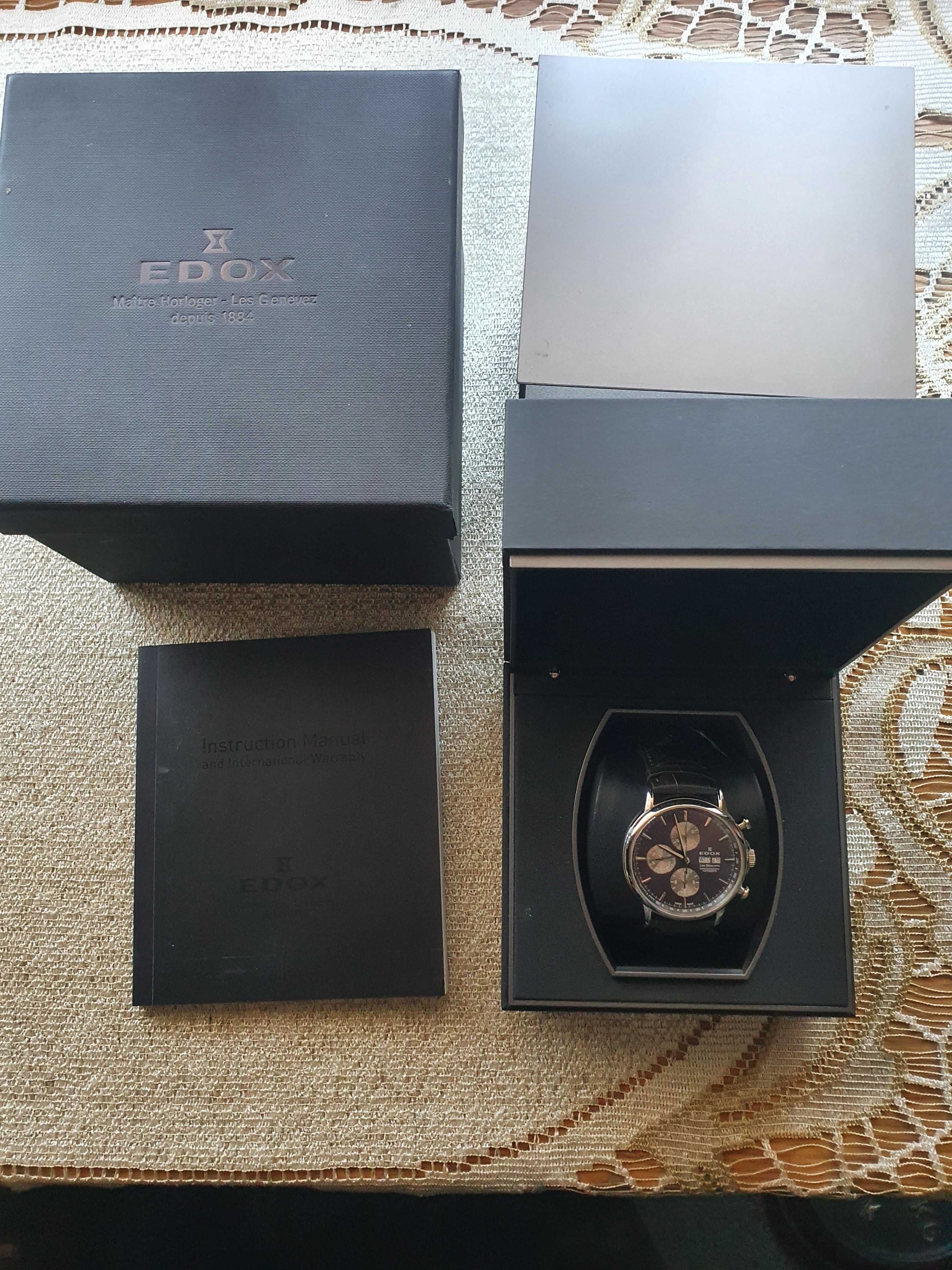 EDOX Les Bemonts Chronograph Automatic  01120 3 GIN watch   , jak nowy