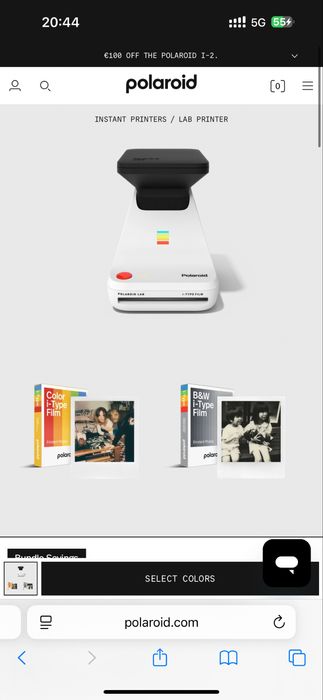 Polaroid Lab - Impressora Polaroid