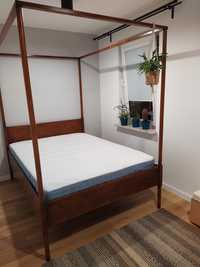 Rama łóżka z baldachimem 140x200 Ikea Hemnes