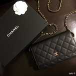 Chanel WOC caviar złote okucia stan idealny komplet z butiku