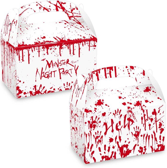 12x Pudełko prezentowe na cukierki Torebki na upominki HALLOWEEN