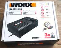 NOWA Ładowarka WORX WA3867 20V 16V 6A powershare