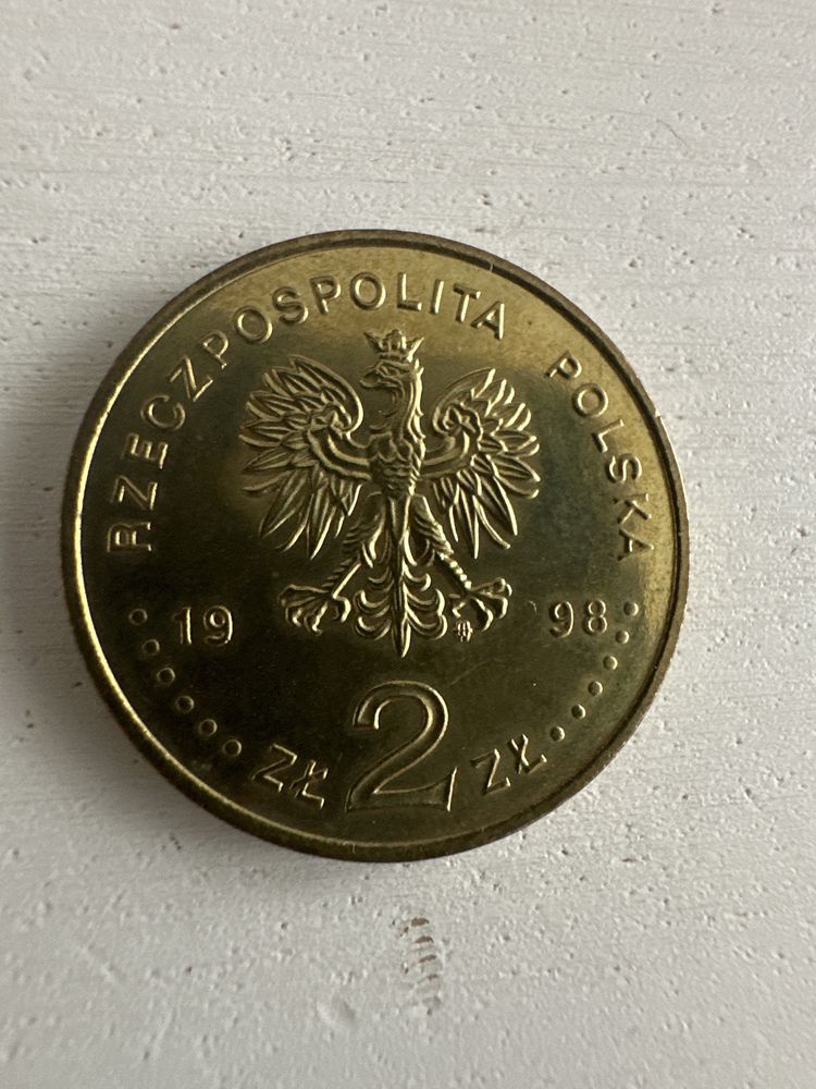 Moneta 2 zł. Zygmunt lll Waza - 1998 rok