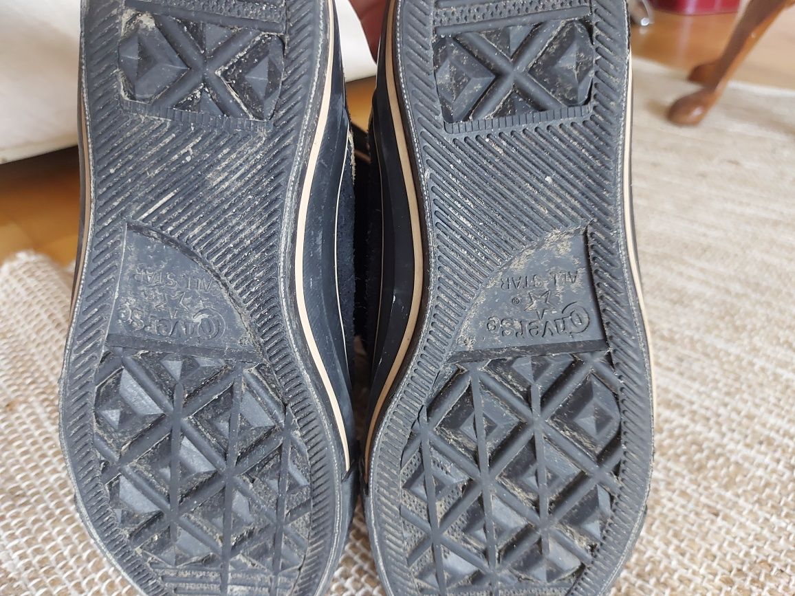 Converse botki skórzane, zimowe, śniegowce, ciepłe buty