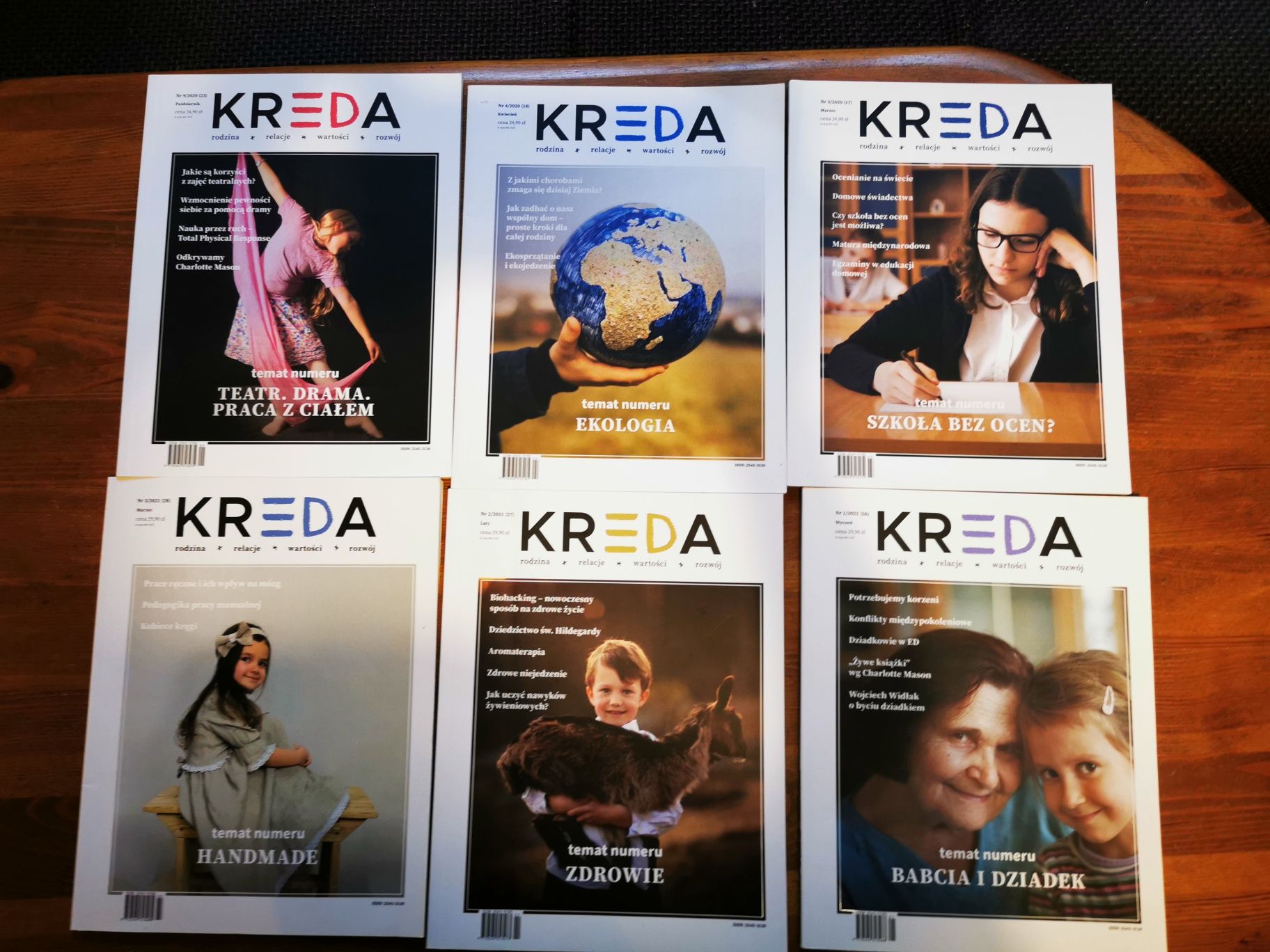 Magazyn KREDA numer archiwalne. Edukacja domowa, rozwoj dzieci, rodzin