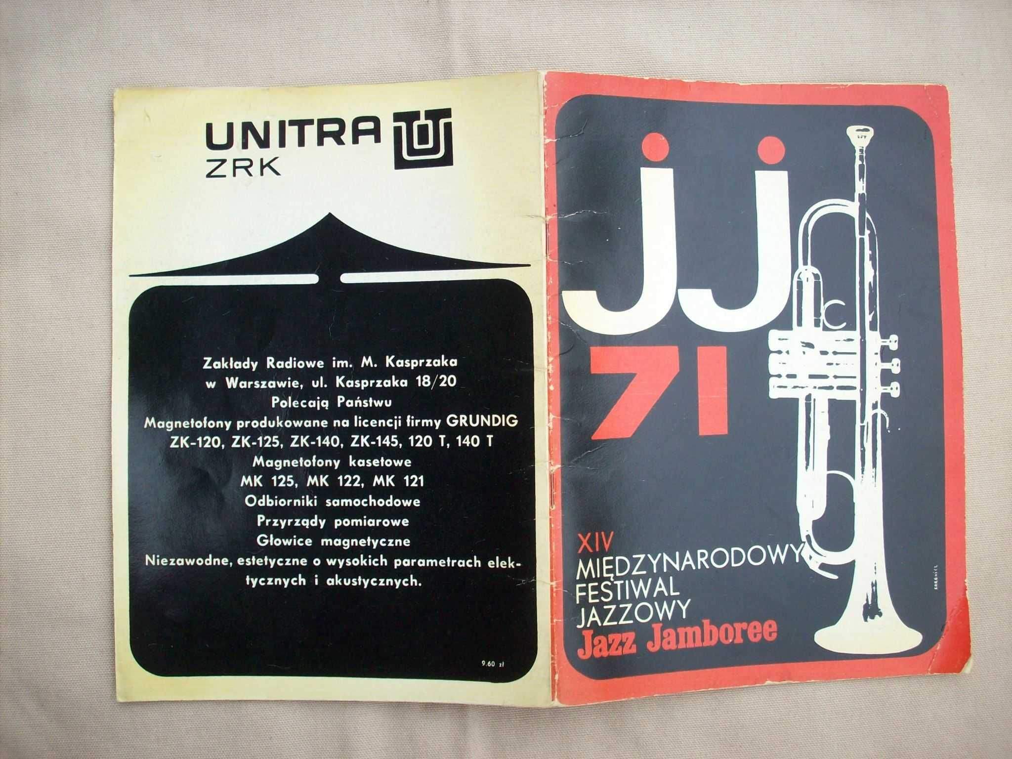 Jazz Jamboree XIV, 1971, Festiwal Jazzowy, program, opis.