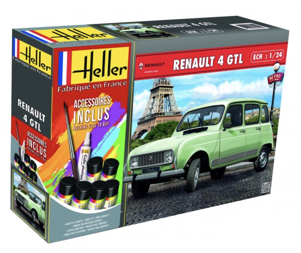 Renault 4 Kit Heller escala 1:24