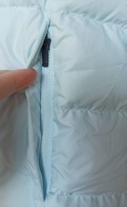 Nike błękitna puchowa kurtka ocieplana