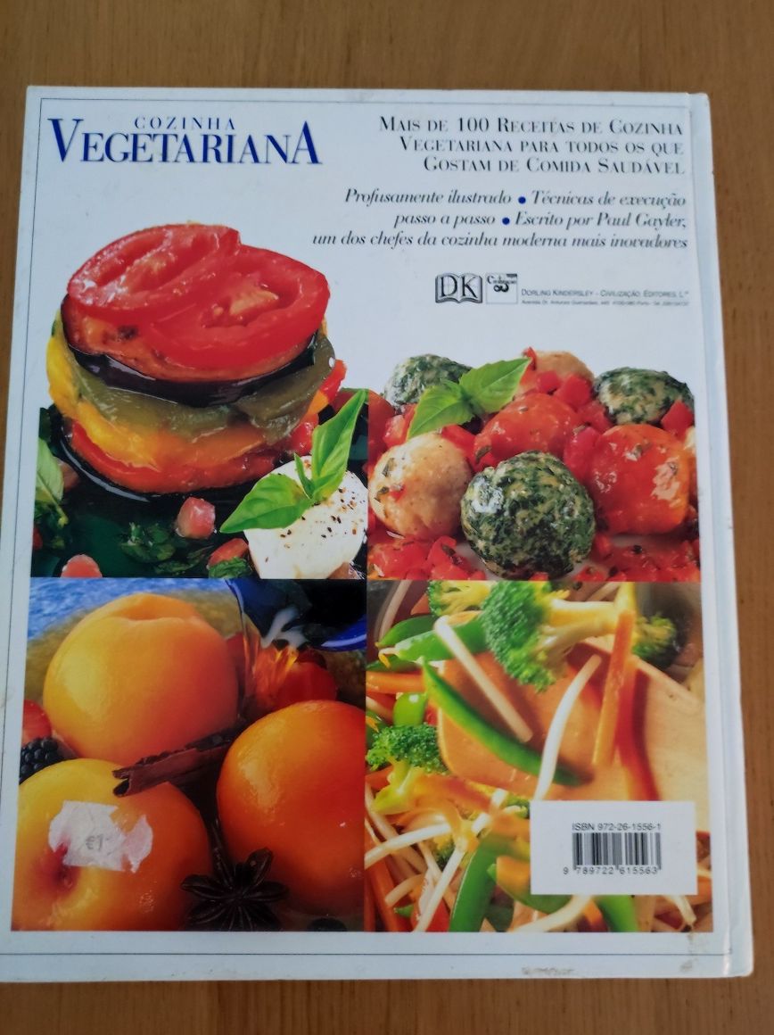 Livro cozinha vegetariana