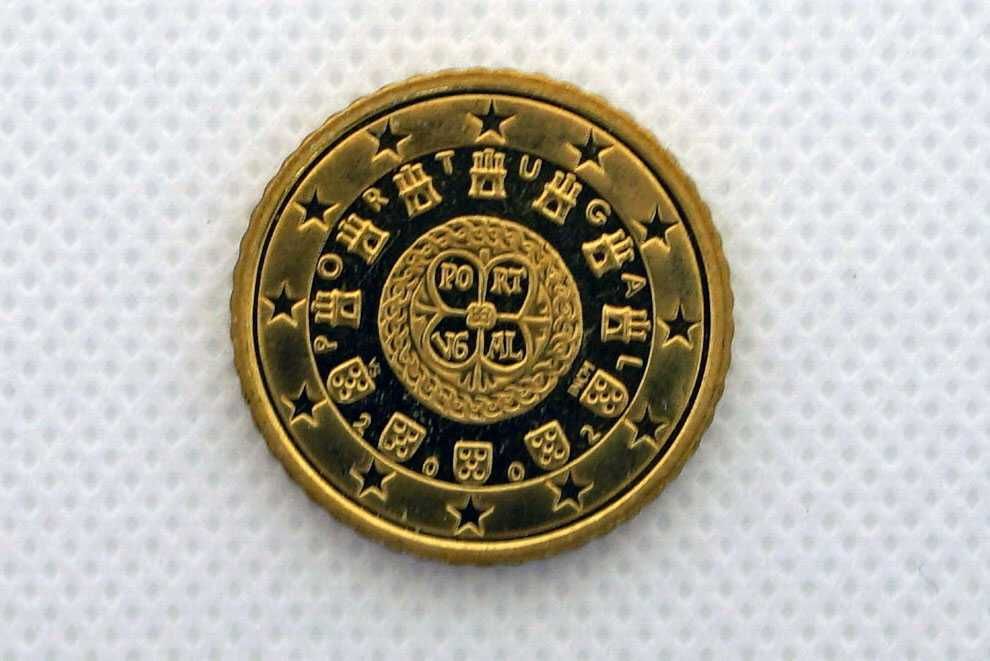 3 Moedas Portugal em Proof - 2002 - quantidade feita 15000ex