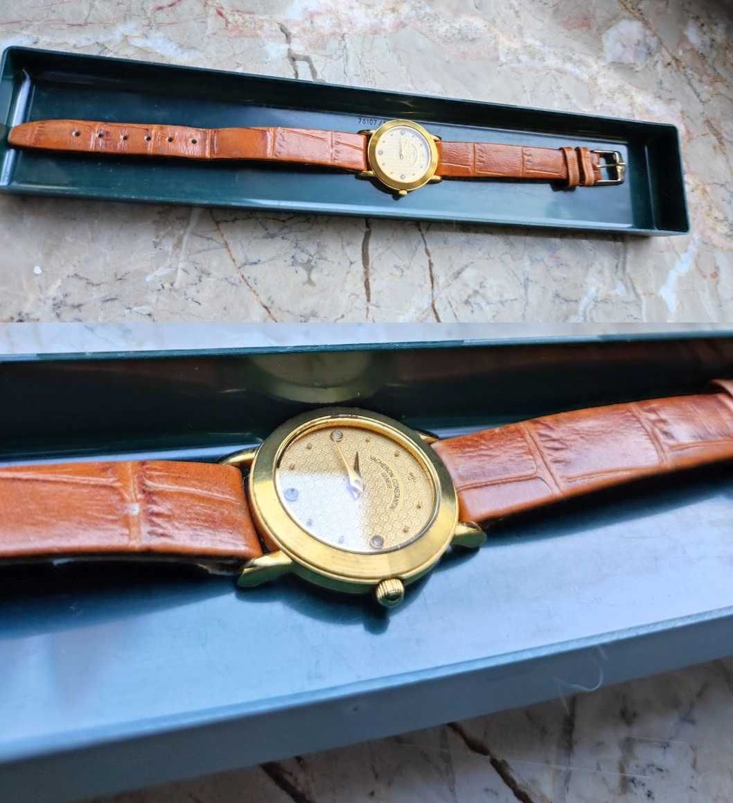 szwajcarski damski zegarek z cyrkoniami geneve vacheron constantin