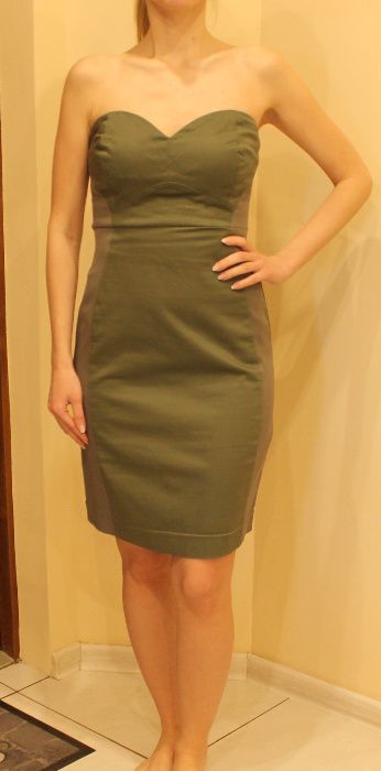 Zielona elegancka sukienka ORSAY 36 S