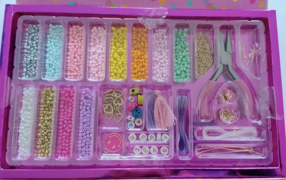 Zestaw koralików do robienia bransoletek