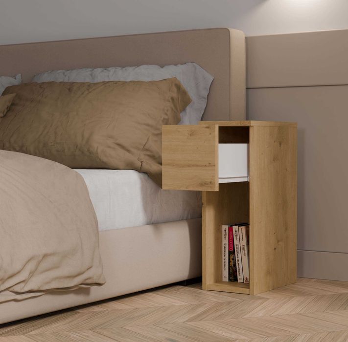 SZAFKA NOCNA GALAX 20 1S Stolik Nocny z Szufladą Sypialni RÓŻNE KOLORY