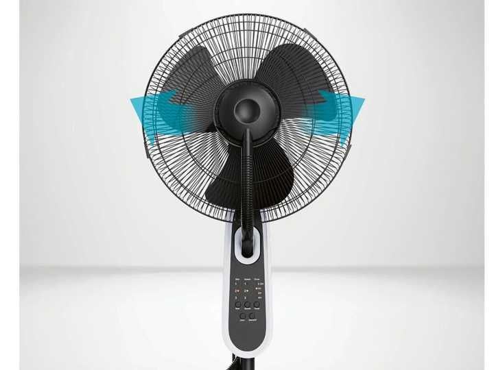 Вентилятор на підставці Silvercrest SSVS 85 B2 з функцією розпилення