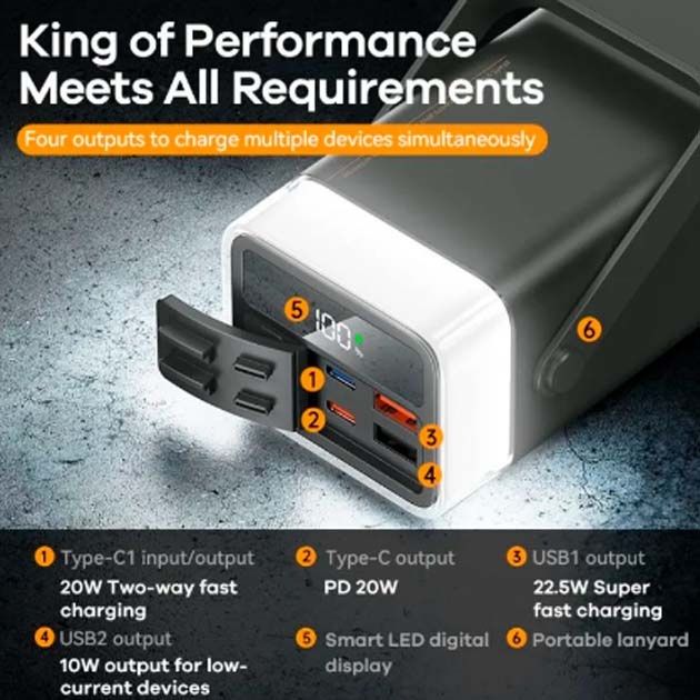 Power Bank  повер банк повербанк PowerBank з ліхтарем Краматорск