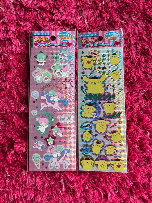 Hello Kitty Pompompurin Little Twin Stars Sanrio naklejki