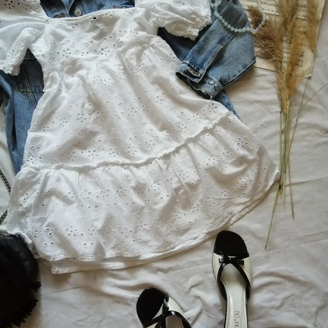 Белое Платье прошва h&m