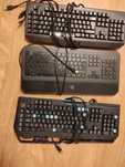 Ігрові кравіатури razer, Logitech.