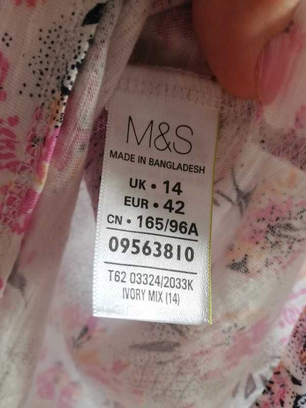 Bluzeczka kwiaty M&S 42