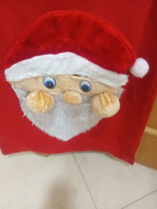 Saco em tecido polar para prendas do Natal