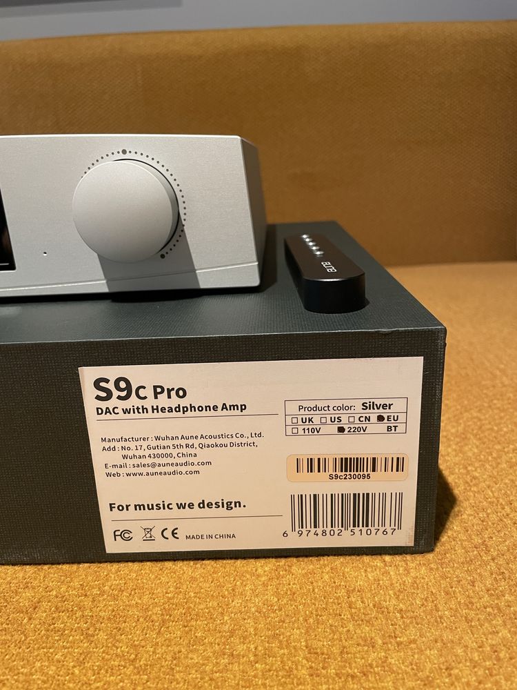 Aune S9c Pro Bluetooth Edition DAC AMP- stan jak Nowy,Gwarancja!