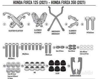 SR1187B stelaż Forza 125 i Forza 350 ( 2021 > 2022 ) HONDA GIVI , nowe