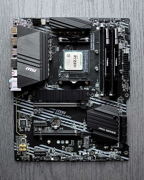 Zestaw / MSI B550-A Pro + Ryzen 5600G + 16GB RAM