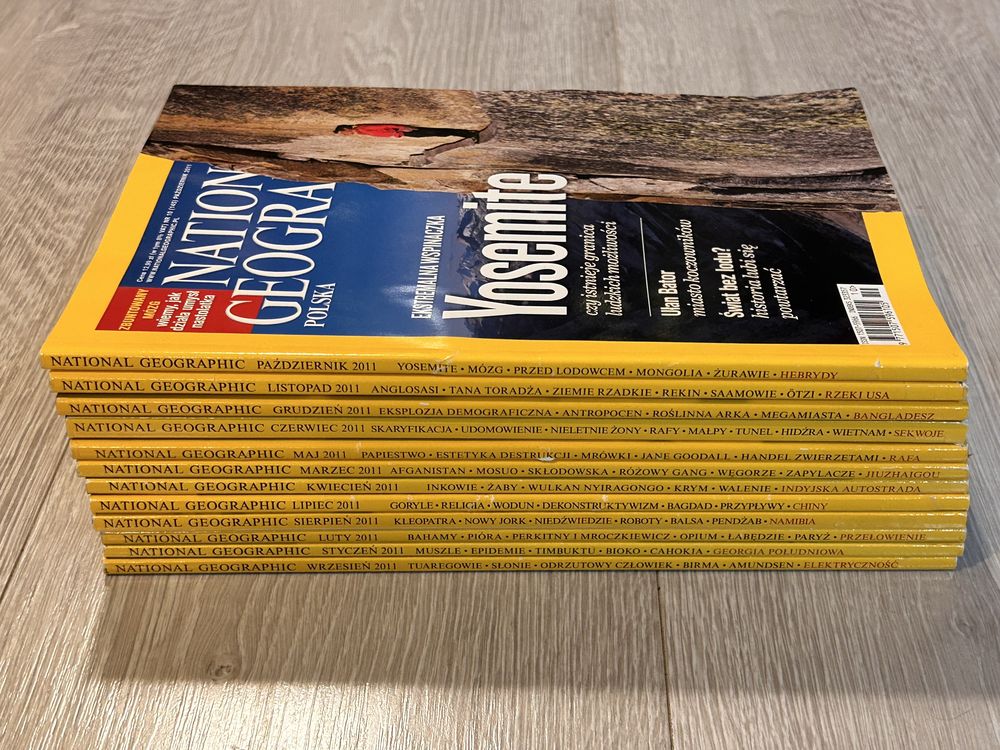 National Geographic magazyn rok 2011 komplet