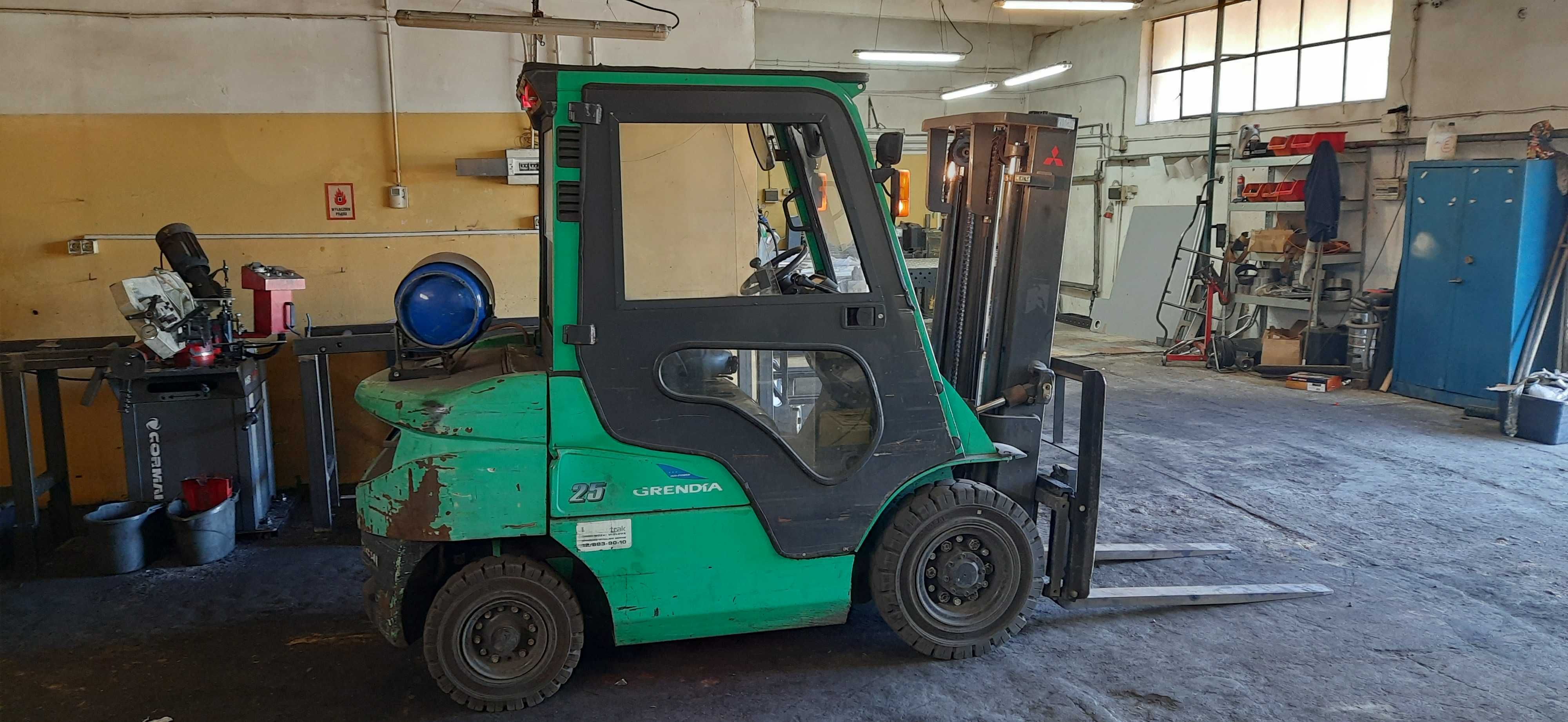 Wózek Widłowy Mitsubishi FG25N 2015r 2,5t LPG UDT Przebieg 8,7tyś h