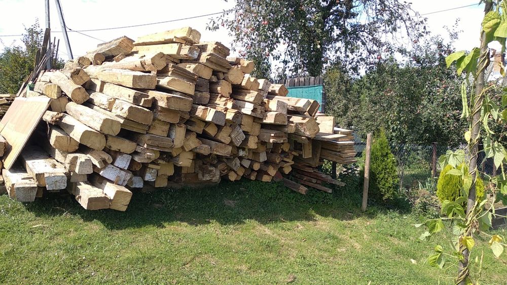 Drewno na opał z rozbiórki domu