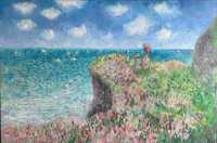 Obraz olejny Claude Monet "Spacer po klifie"