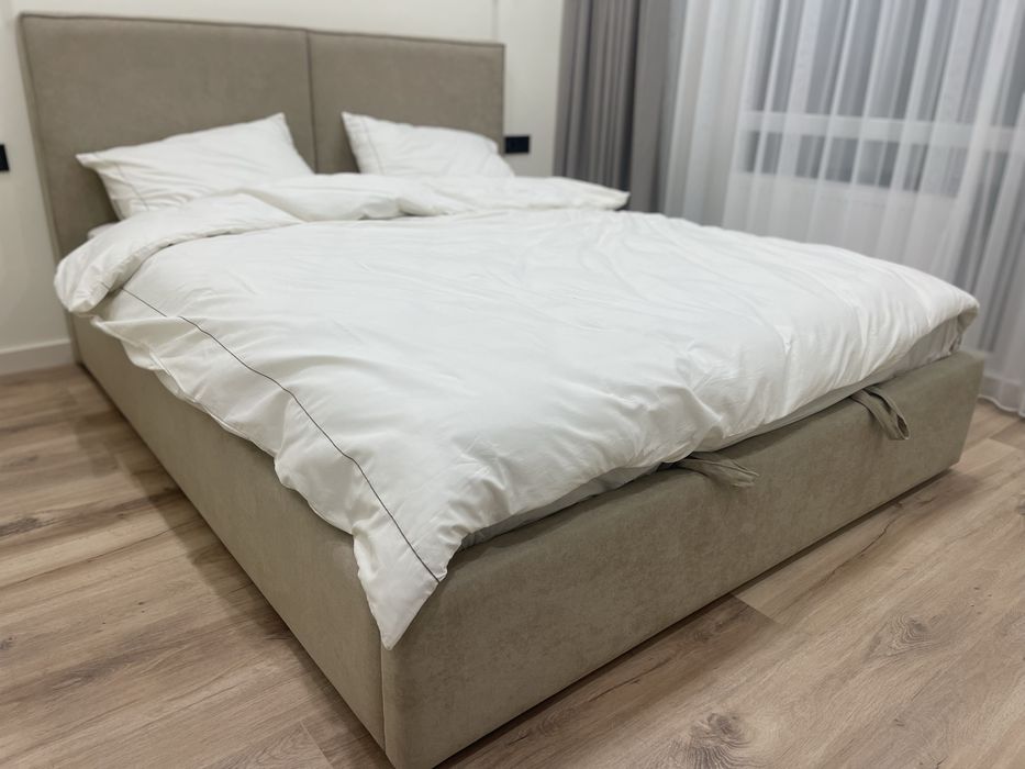 Двоспальне ліжко з підйомним механізмом + новий матрац Sleep&Fly